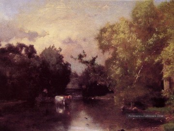 Le paysage de Pequonic New Jersey Tonalist George Inness Peinture à l'huile